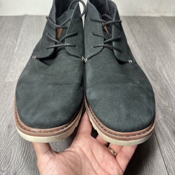 Reef Voyage Chukka Boot Men\'s Sz 12  US Black Leather Casual Comfort main image 4